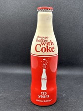BOTTIGLIA IN ALLUMINIO COCA COLA "125° YEARS LIMITED EDITION Rara Sigillata