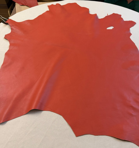 Pelli pelle rosso corallo - pelle,