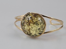 Bracciale ambra oro argento