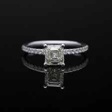 Anello diamante brillante 1,01