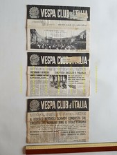 Vespa Club Italia Notiziario mensile lotto 6 numeri 1961 no depliant brochure 
