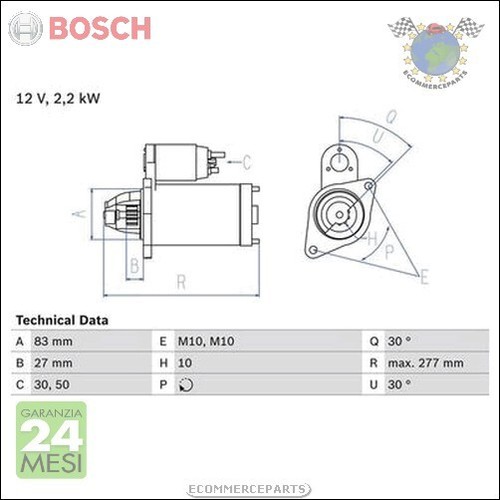 Motorino avviamento bosch - di,