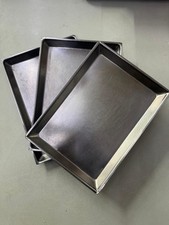 Set 3 Vassoi Acciaio INOX