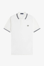 Fred Perry Polo Manica Corta Slim Fit Bianco - Taglia M Abbigliamento Uomo Polo