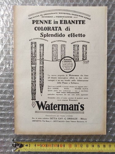 Antica pubblicità del 1929
