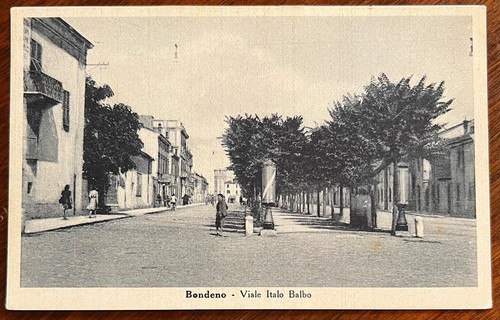 Cartolina epoca bondeno - cartolina, d'