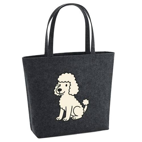 Shopper feltro barboncino - in,