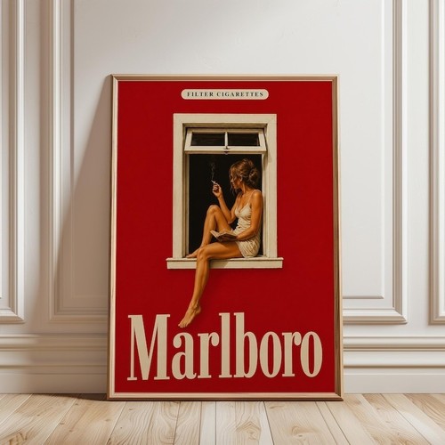 Poster sigarette vintage - sigarette,