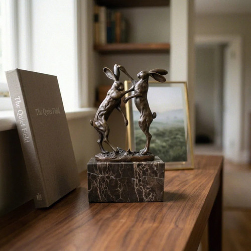 Scultura coniglio bronzo di - coniglio,