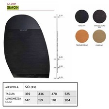 Mezza suola da uomo in gomma Vibram Simon 2027 antiscivolo riparazione scarpe