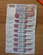 1000 Lire Maria Montessori  Tutti I Decreti da SPL a qFDS Lotto SET BA...B