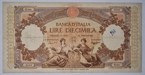 Banconota repubblica italiana - banconota,