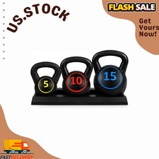 Set di kettlebell 3 pezzi con