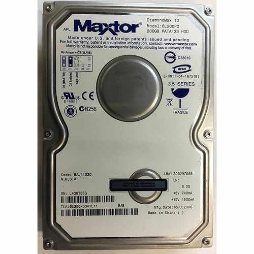 6l200p0 hdd maxtor 200 gb - 6l200p0,