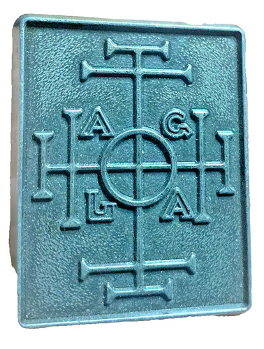 Targa cabalistica 5x4 agla - cabalistica,