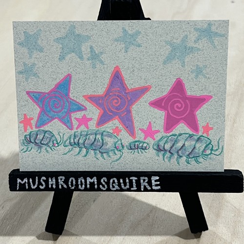 Aceo disegno originale isopodi - originale,