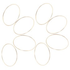  8 Pezzi Cerchio Metallo Floreale Decorazione Cerchio Cerchi Macramè Artigianato Anelli Corona