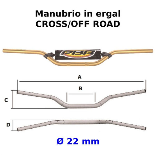 Manubrio pbr cross - manubrio, d.22