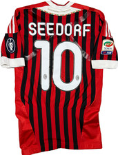 maglia calcio vintage gara AC Milan SEEDORF TECHFIT Adidas Fly Emirates 2011-12