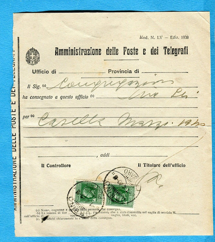 1940 annullo postale marca - annullo,