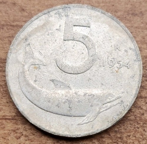 1954 italia lire au - 5,