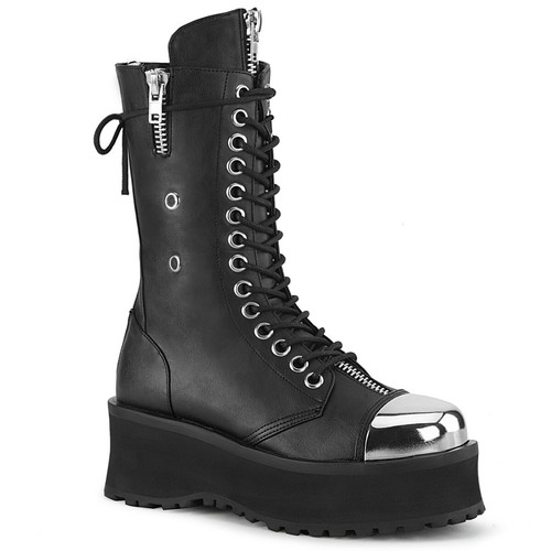 Black lace platform metal - lace, up