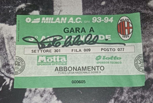 Autografo paolo maldini rare - paolo,