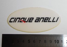 ADESIVO STICKER AUTOCOLLANT VINTAGE ORIGINAL MOTO TUNING CINQUE ANELLI 3D