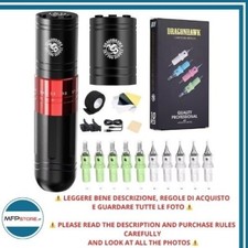Dragonhawk kit tatuaggi macchinette senza fili rotativa 2.4-4.2mm 1500mAh