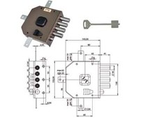 SERRATURA QUINTUPLICE DA
