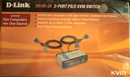Switch link dkvm - d-link, 2-port