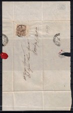 A07 REGNO LOMBARDO-VENETO Lettera da PADOVA a BOZZOLO 04.07.??  f.llo 30 cent