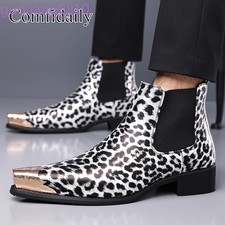 Stivaletti uomo leopardati