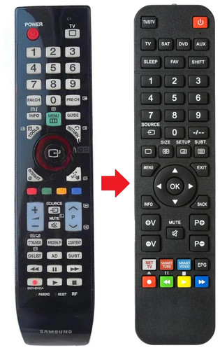 Telecomando adatto per - , samsung