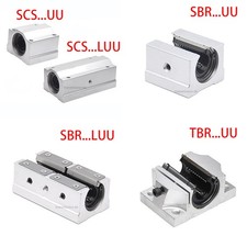 SCS/SBR/TBR6-50UU Cuscinetto lineare carrello lineare slitta lineare per albero lineare 6-50 mm