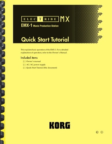 Korg electribe emx guida - korg,