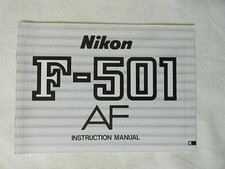 Nikon F-501 AF - Instruction manual