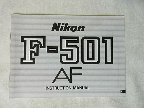 Nikon 501 instruction - af,