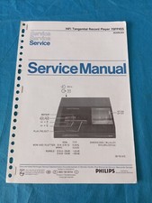 70FP455 Giradischi Tangenziale Hi-Fi PHILIPS SERVICE MANUAL ORIGINALE Schemario