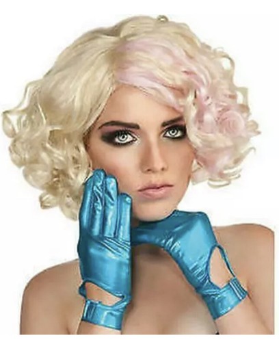 Guanti lady gaga blu - guanti,