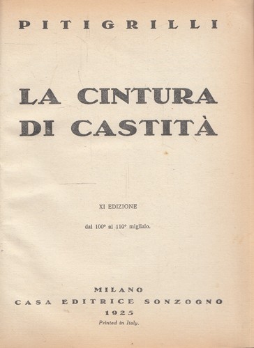 Pitigrilli cintura di - la,