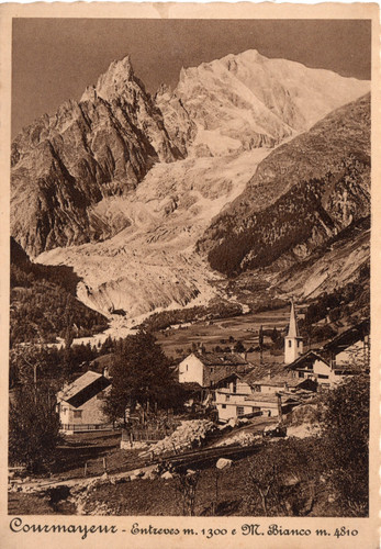 Cartolina courmayeur - courmayeur,