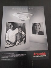 LAMPADE ARTEMIDE PIRCE DESIGN GIUSEPPE MAURIZIO SCUTELLA VINTAGE AD PUB