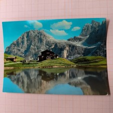 DOLOMITI PASSO ROLLE TRENTINO BAITA G SEGANTINI CARTOLINA