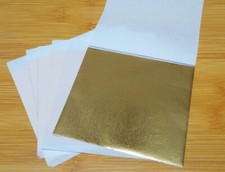 20pz foglia fogli oro imitazione decorazione artigianale 8,5x7,8cm