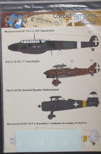 Owl decals 48th - owl, 1/48th