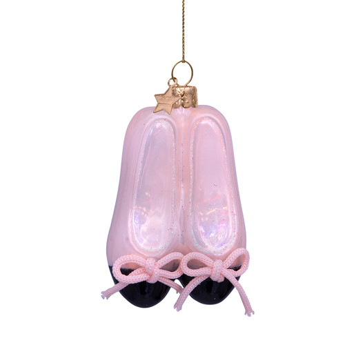 Ornamento vetro scarpe - vetro,