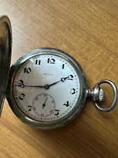 OROLOGIO DA TASCA ZENITH SAVONETTE, IN ARGENTO NIELLATO. PRIMI DEL '900