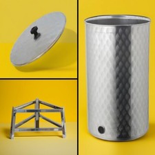 Maturatore Miele Inox 200kg - Contenitori  Alimentari - Rubinetto + Supporto 