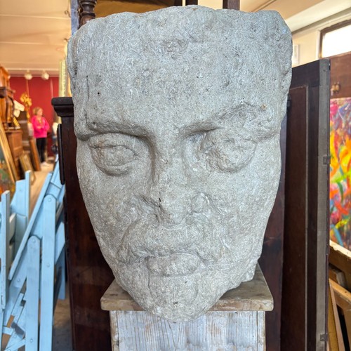 Antica scultura testa - antica,